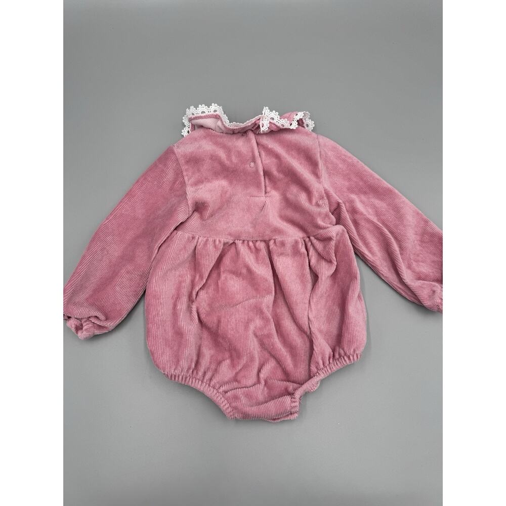 Ted Baker Girls Pink One Piece Romper Long Sleeve Size 12‎ Months 12M - Picture 9 of 14